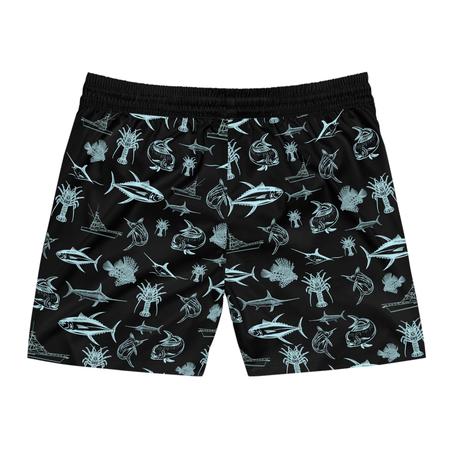 Blue Sport Fish Swim Trunks