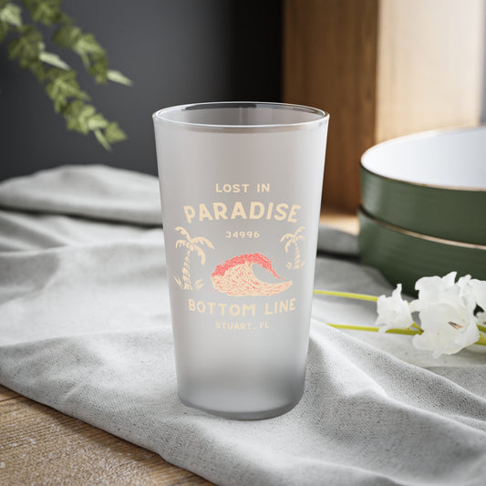 Lost in Paradise 16oz Frosted Pint Glass