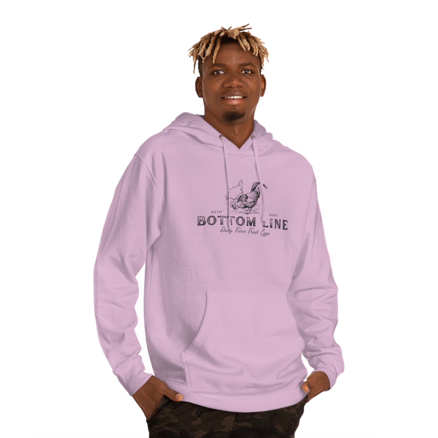 Farm Fresh Eggs Front Design Hoodie