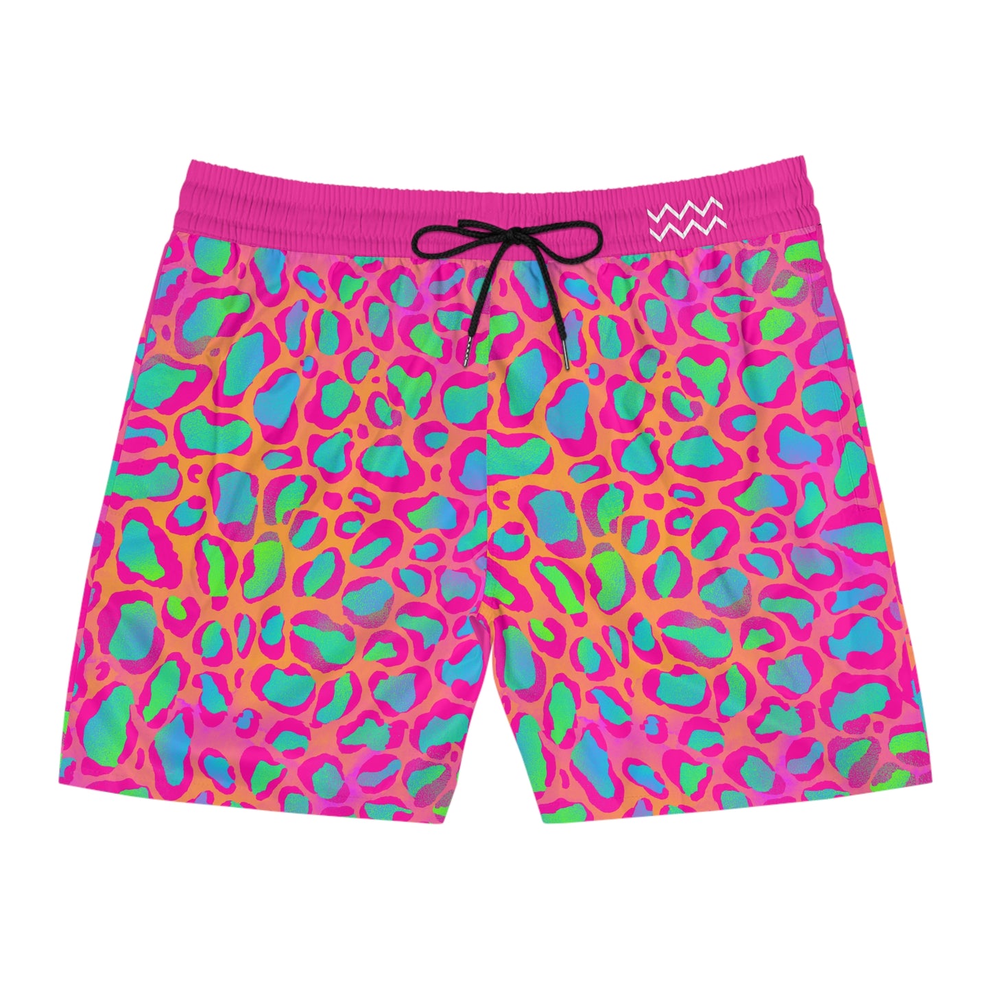 Pink Leopard Swim Trunks