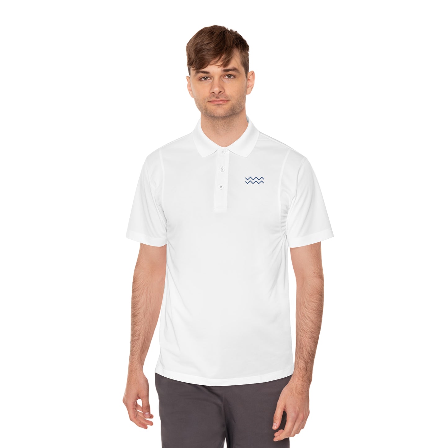 Blue Ripple Sport Polo