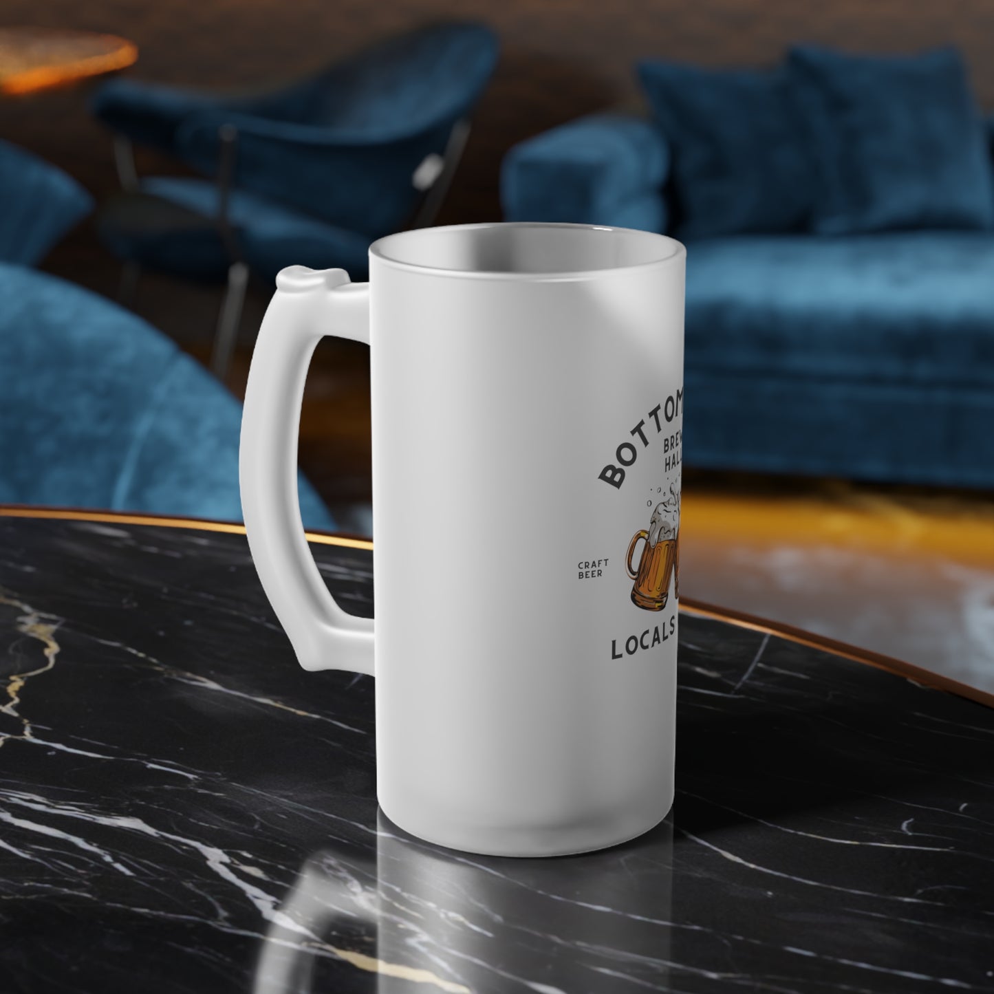 Brew Hall 16oz Frosted Beer Mug