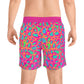 Pink Leopard Swim Trunks