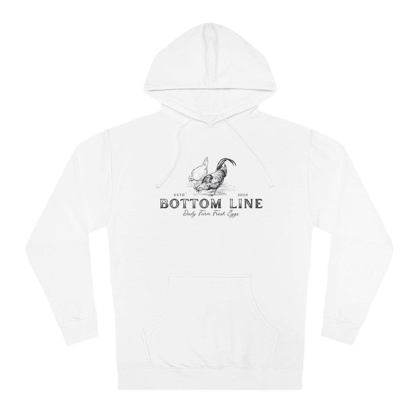 Farm Fresh Eggs Front Design Hoodie