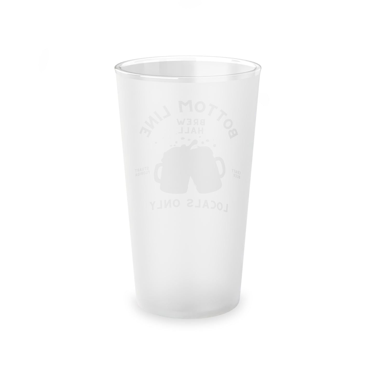 Brew Hall 16oz Frosted Pint Glass