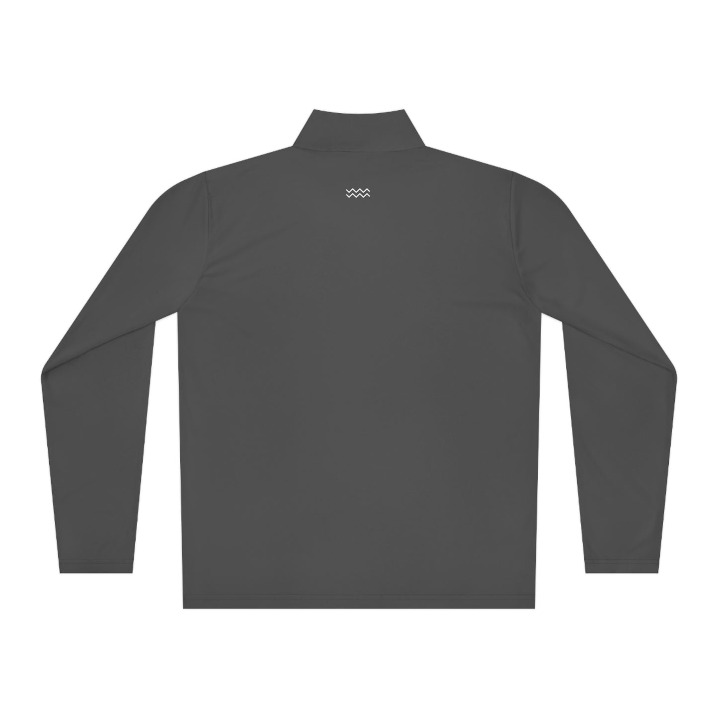 White Ripple Quarter-Zip Pullover