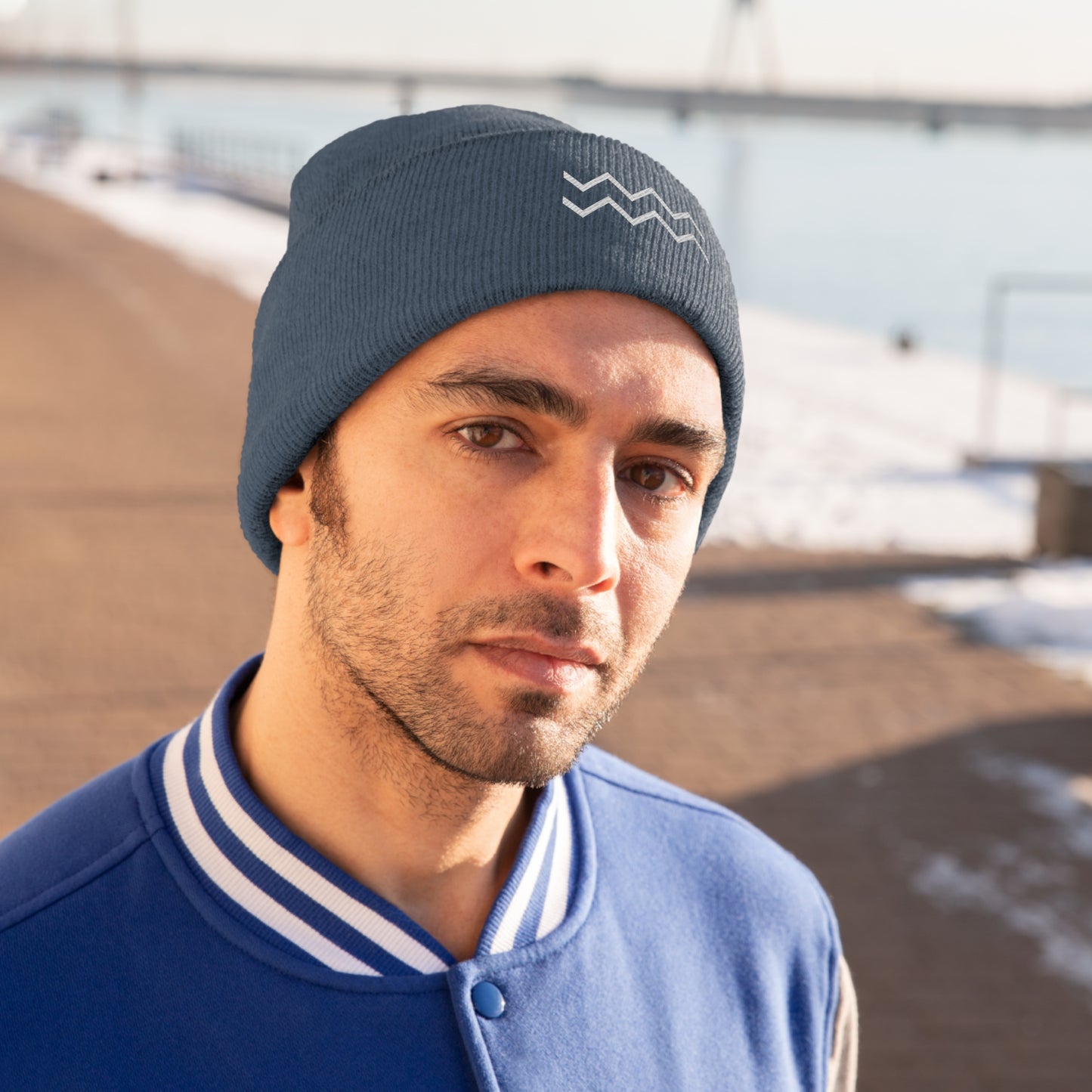 Bottom Line Logo Knit Beanie