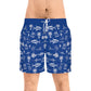 White Sport Fish Swim Trunks