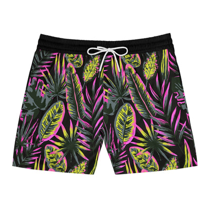 Neon Leaf Swim Trunks