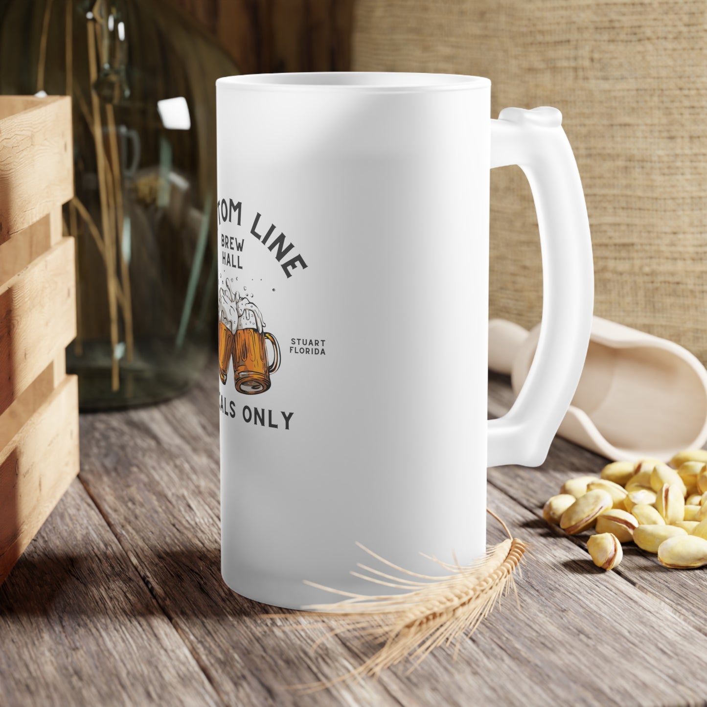 Brew Hall 16oz Frosted Beer Mug