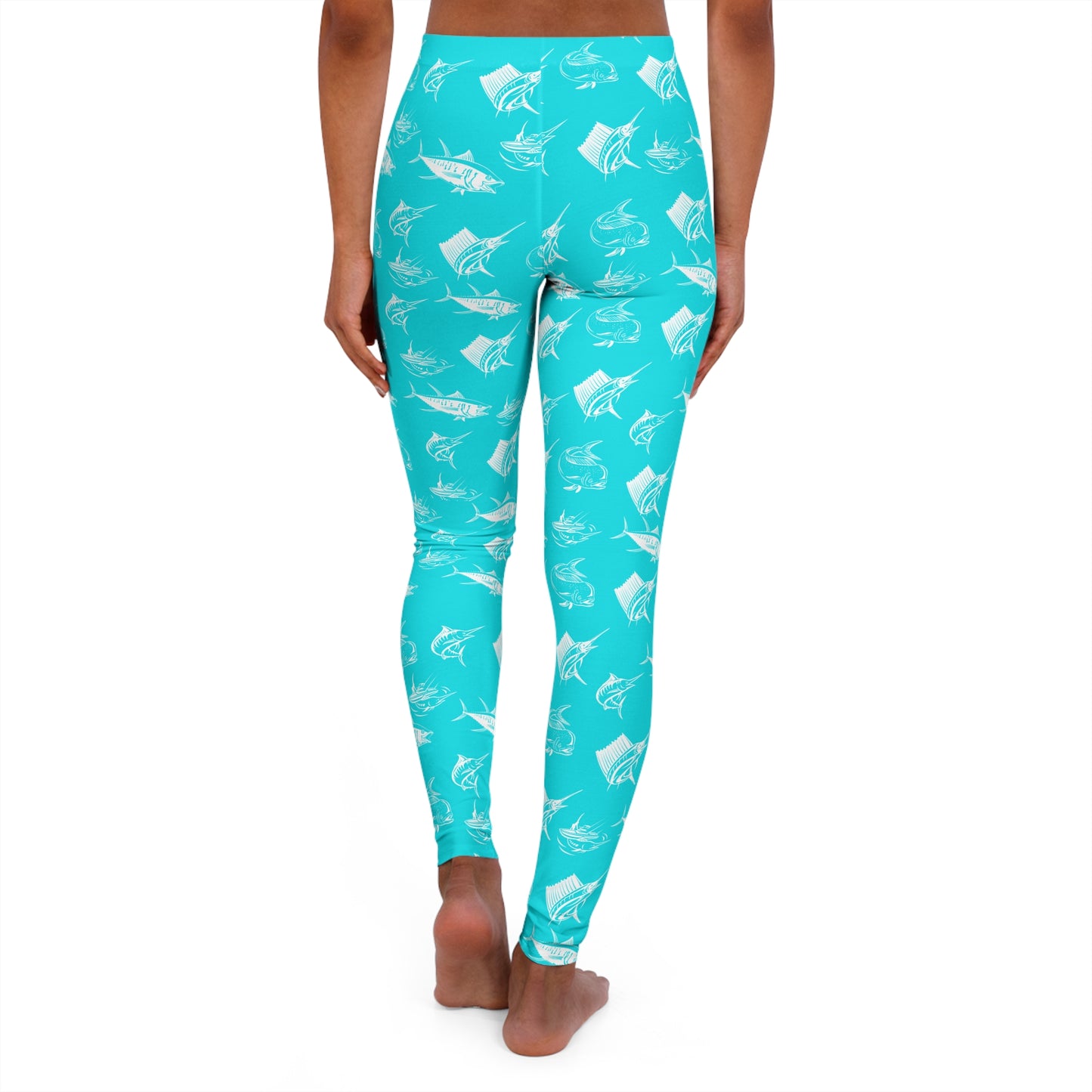 Blue Sport Fish Leggings