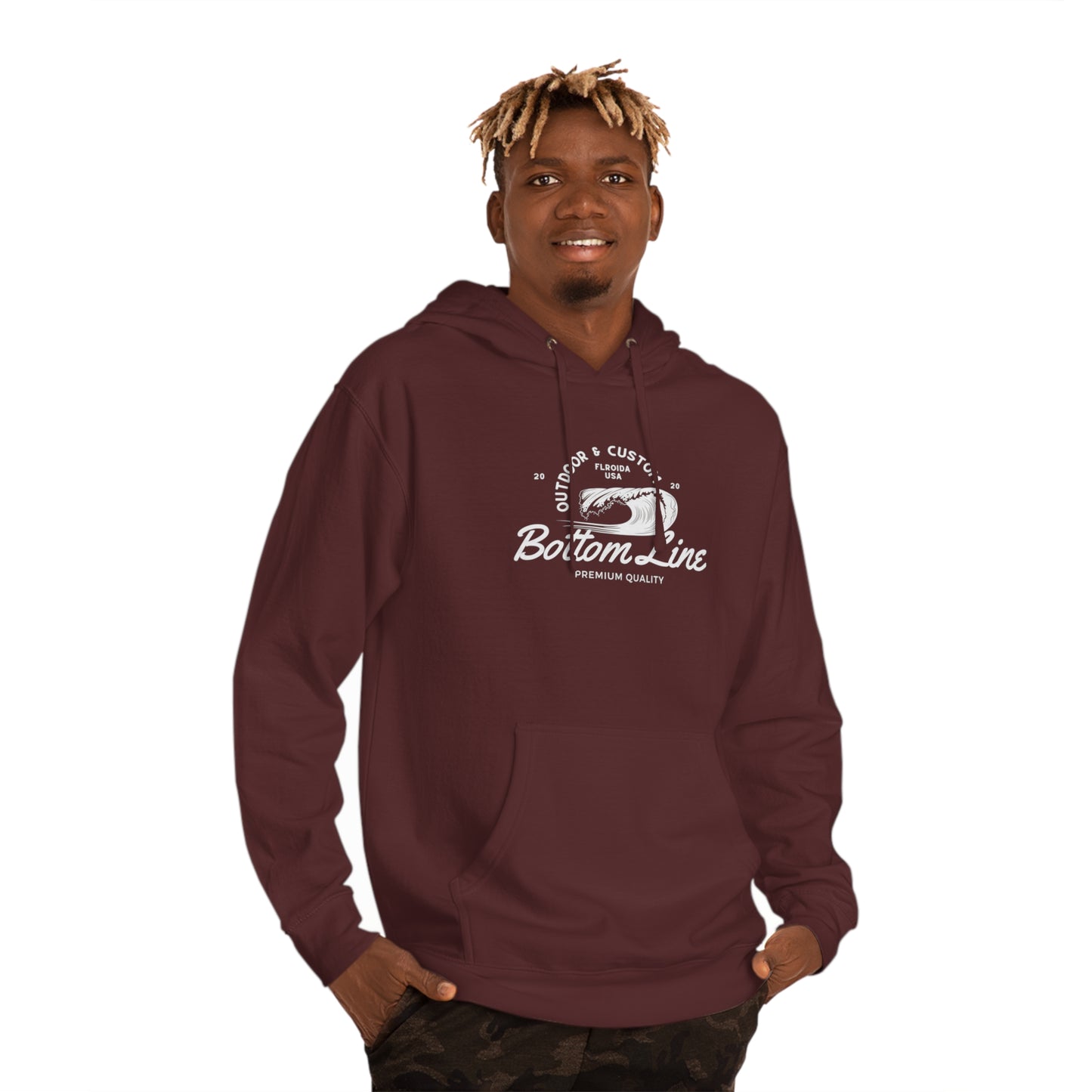 Wave Barrel Front Design Hoodie