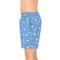 Sailboat & Palm Swim Trunks