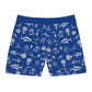 White Sport Fish Swim Trunks