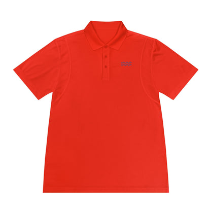 Blue Ripple Sport Polo