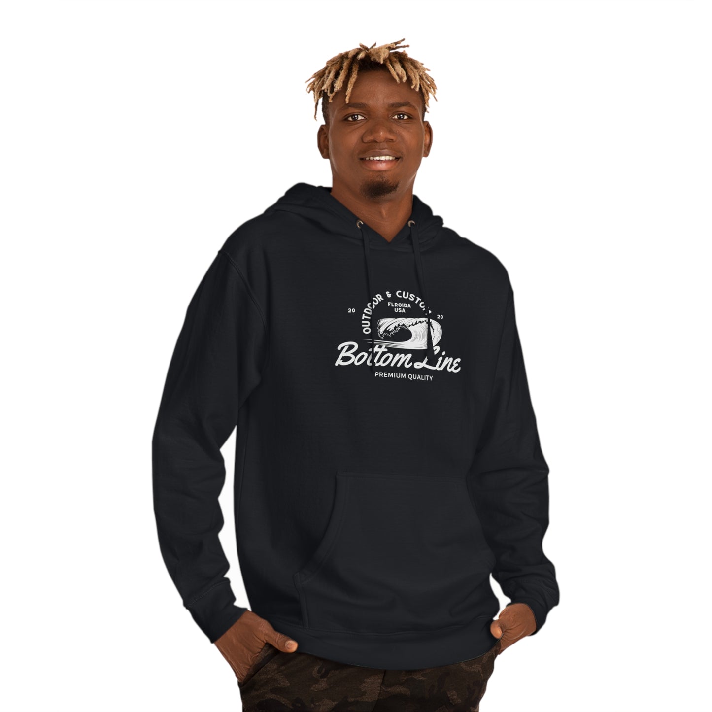 Wave Barrel Front Design Hoodie