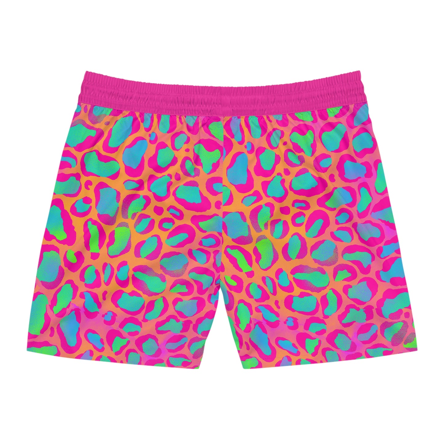 Pink Leopard Swim Trunks