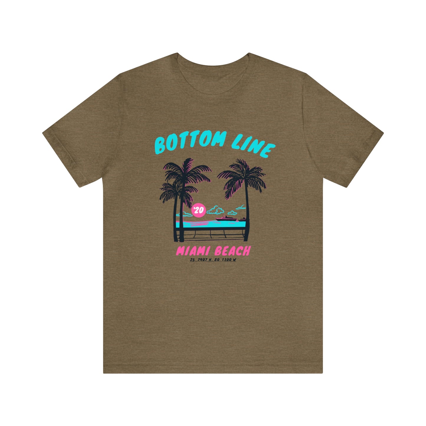 Miami Beach Front Design Tee