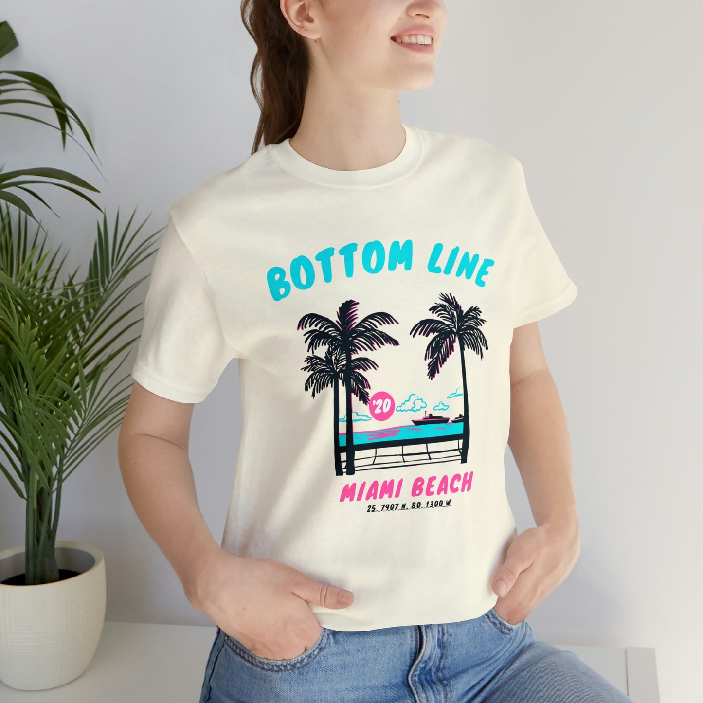 Miami Beach Front Design Tee