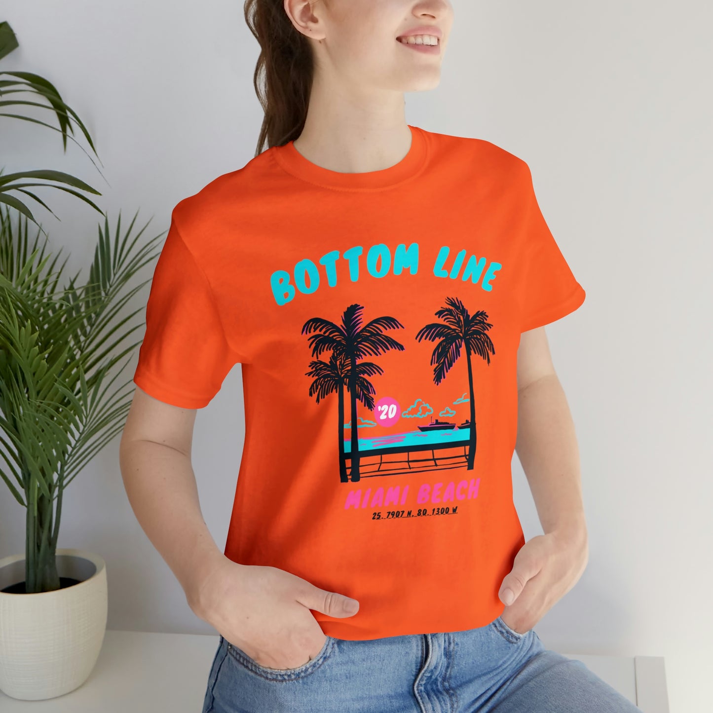 Miami Beach Front Design Tee