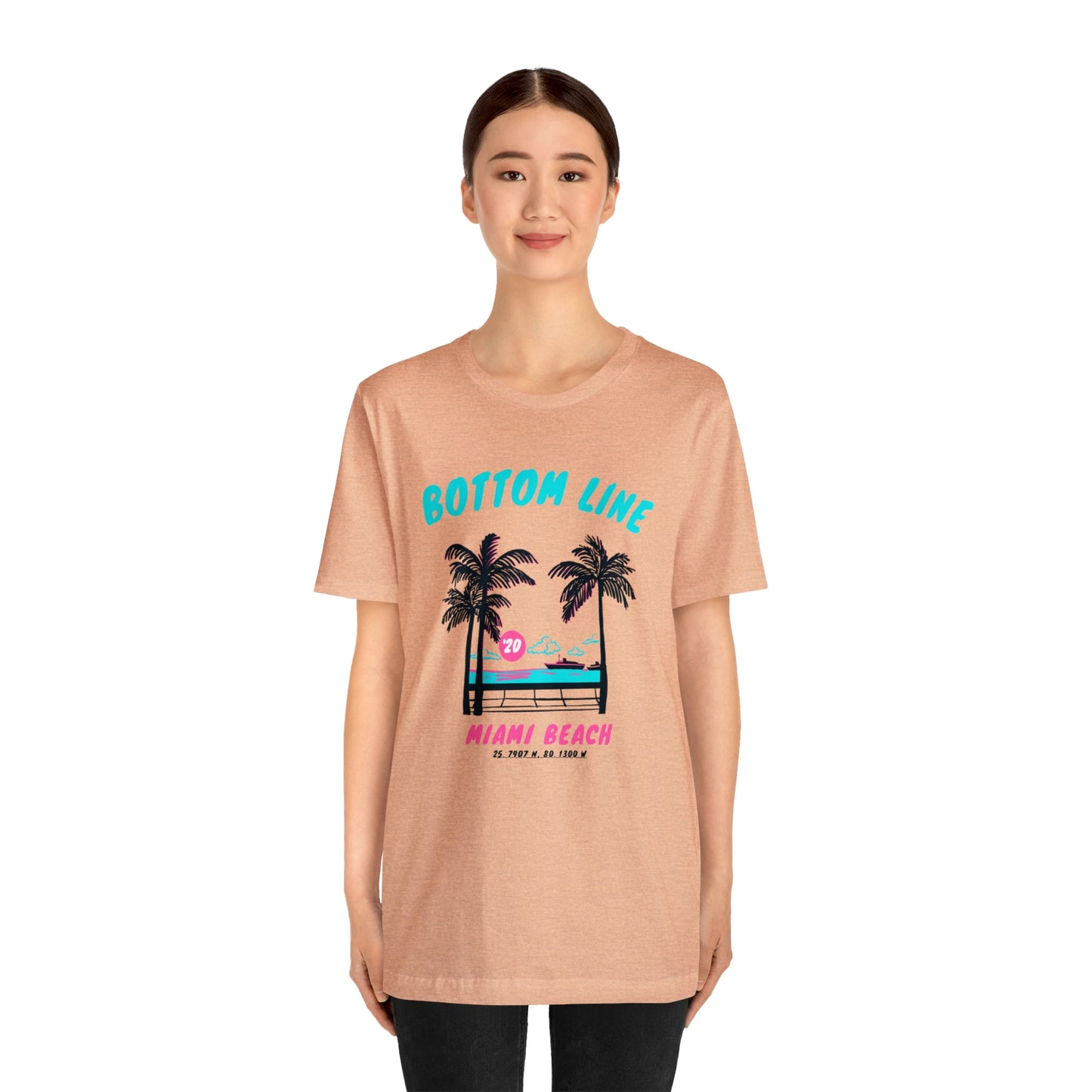 Miami Beach Front Design Tee