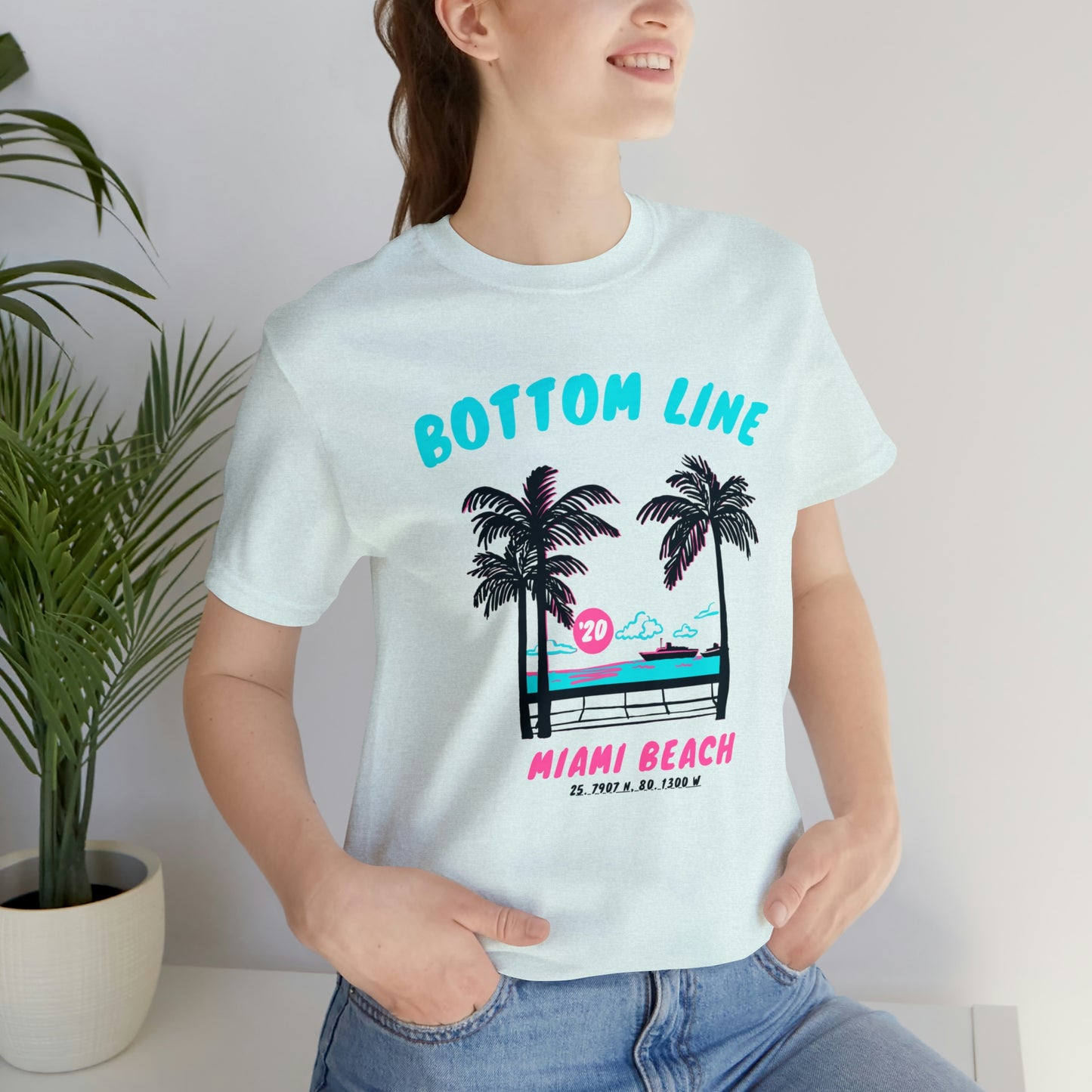 Miami Beach Front Design Tee