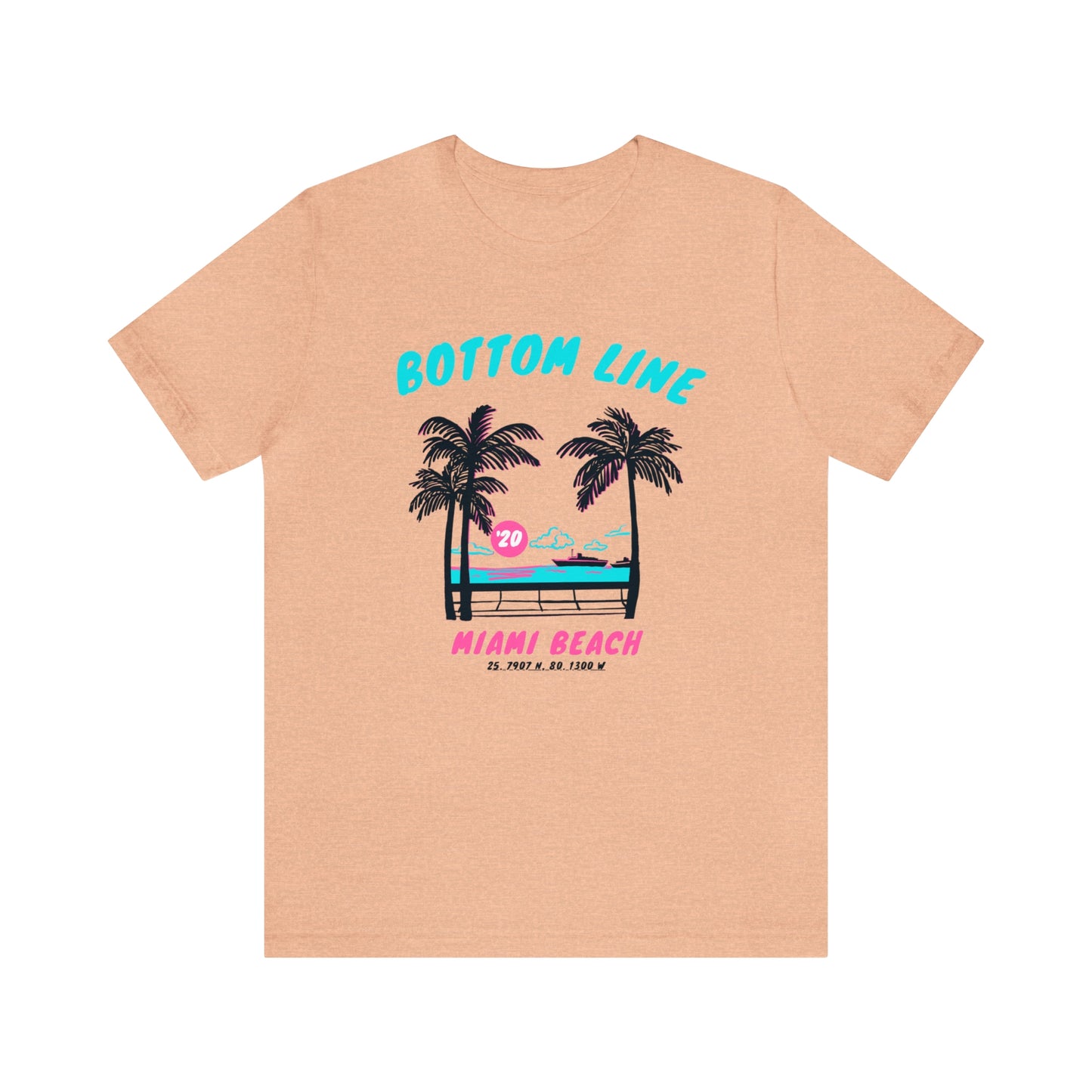 Miami Beach Front Design Tee