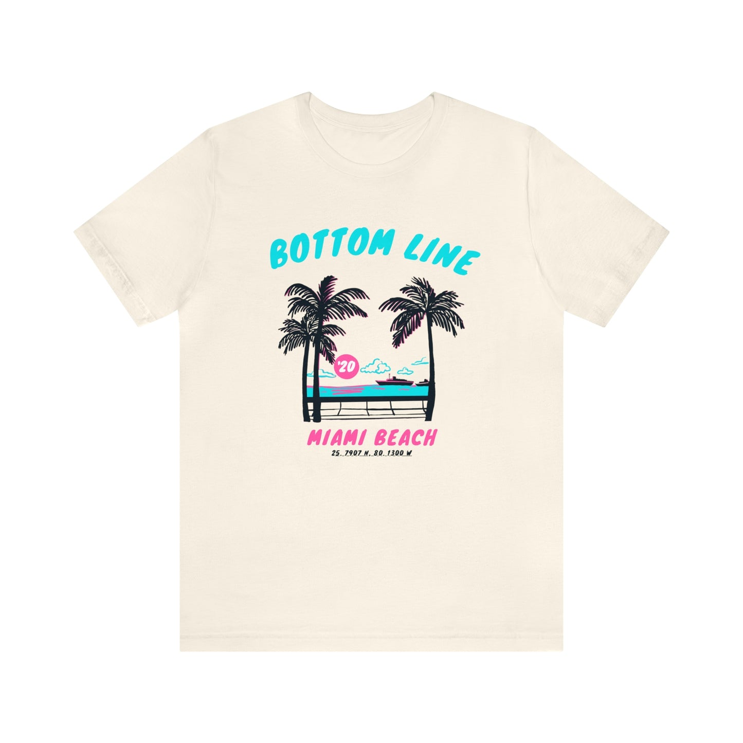 Miami Beach Front Design Tee