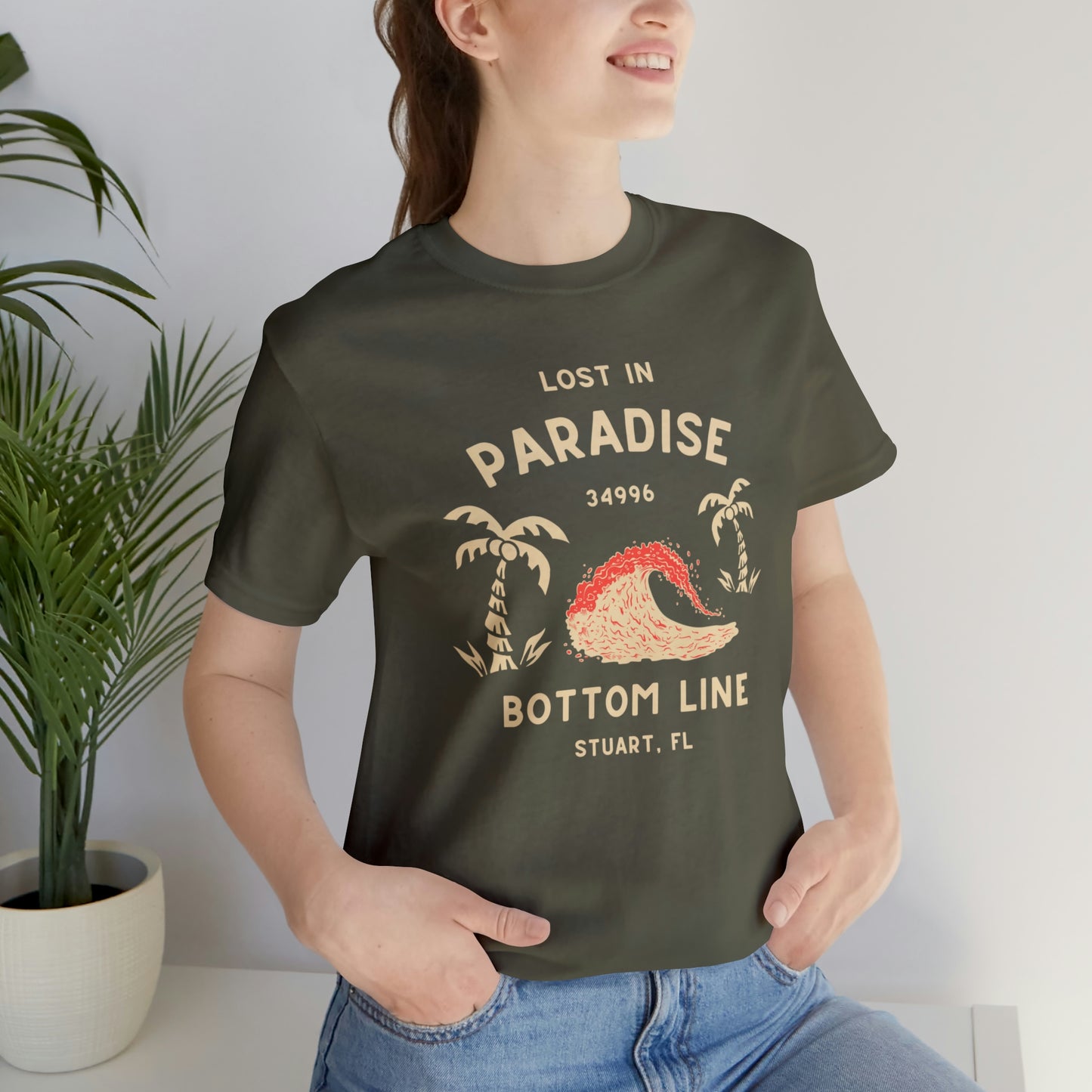 Lost in Paradise Front Designed Tee