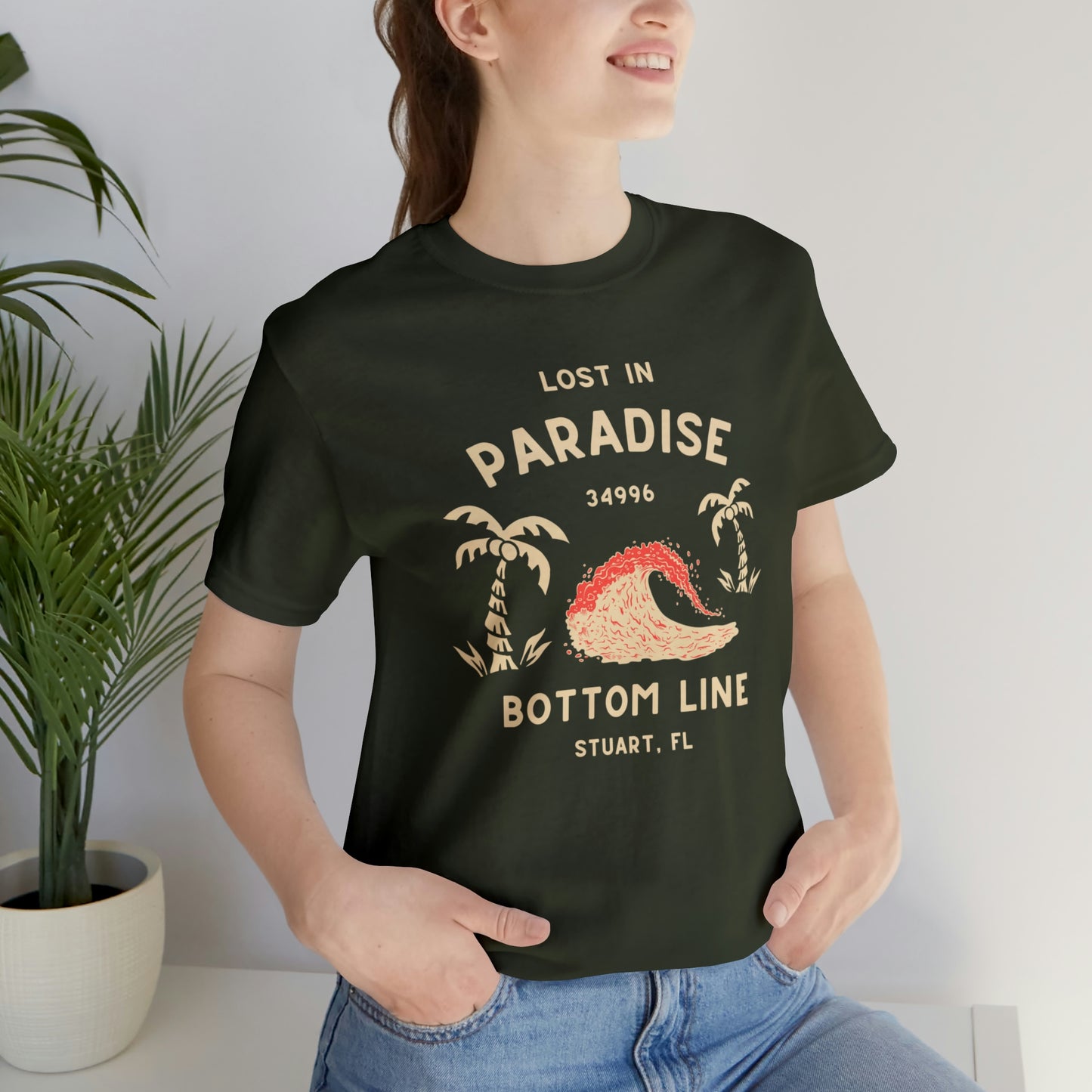 Lost in Paradise Front Designed Tee